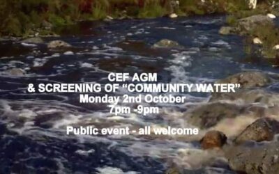 CEF AGM & Film Monday 2nd October 2017