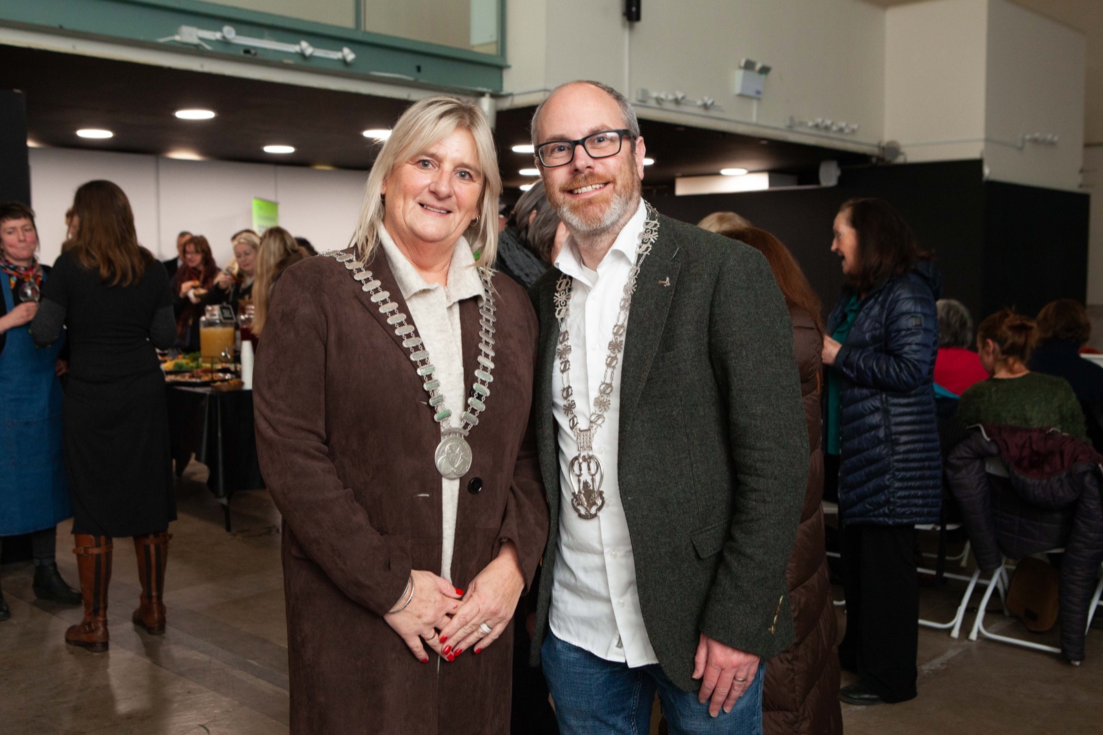 County Mayor Cllr Mary Linehan Foley and Deputy Lord Mayor Cllr Oliver Moran at the 2025 Environmental Awards ceremony